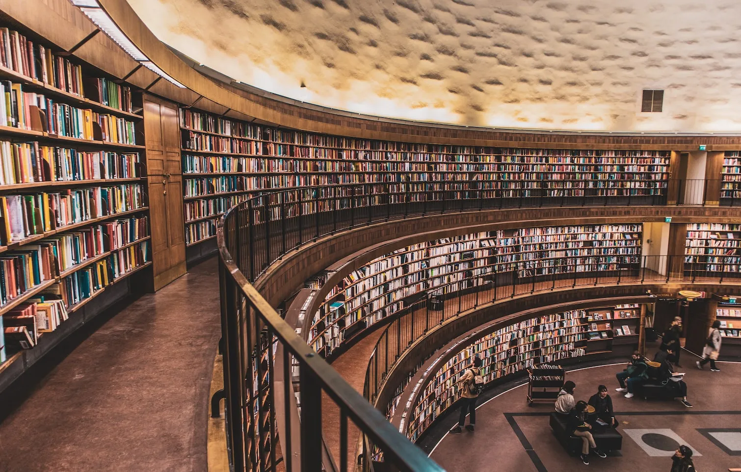 Photo of the library in Stockholm